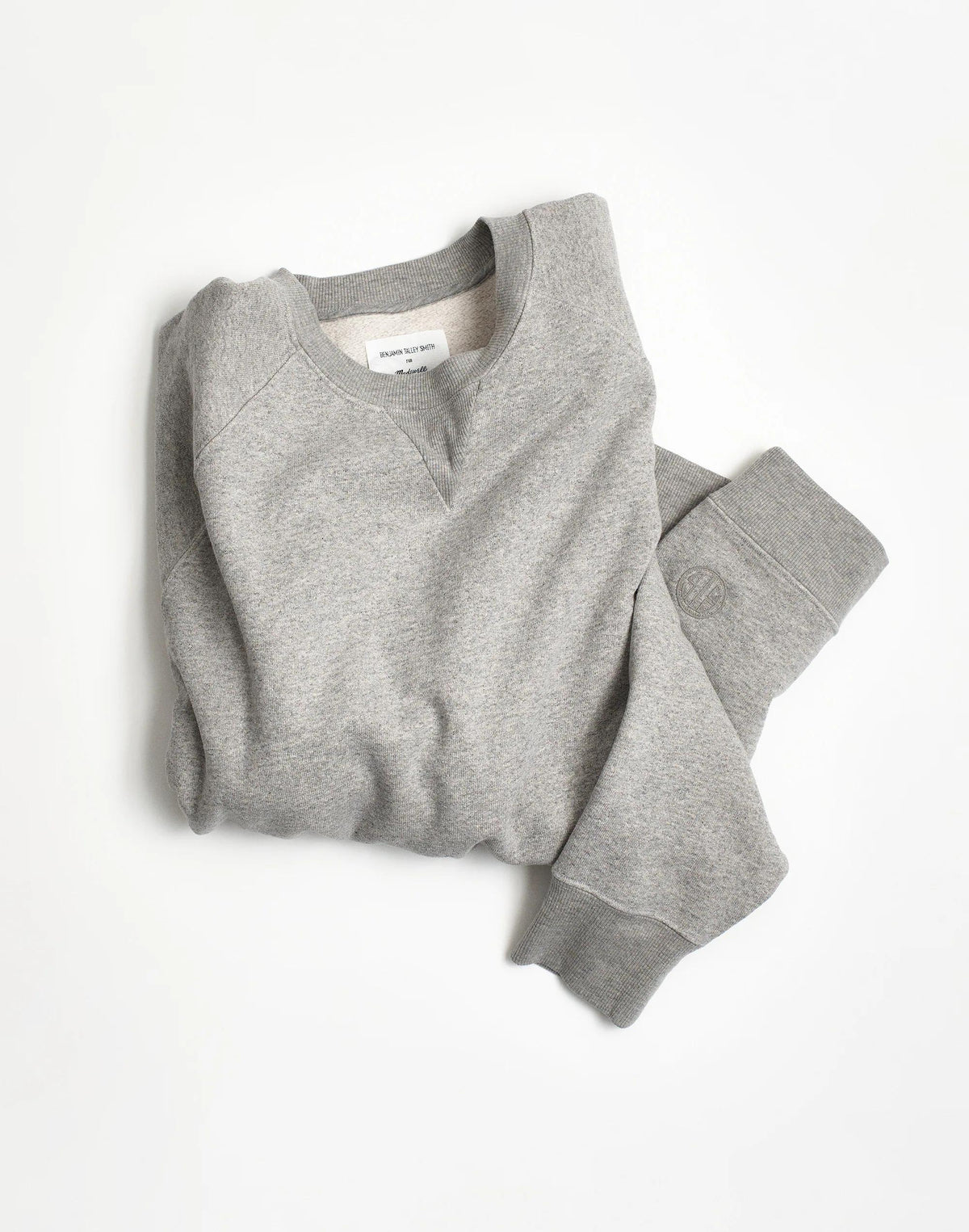 Madewell Madewell x Benjamin Talley Smith The Belleview Oversized Sweatshirt Hthr Grey