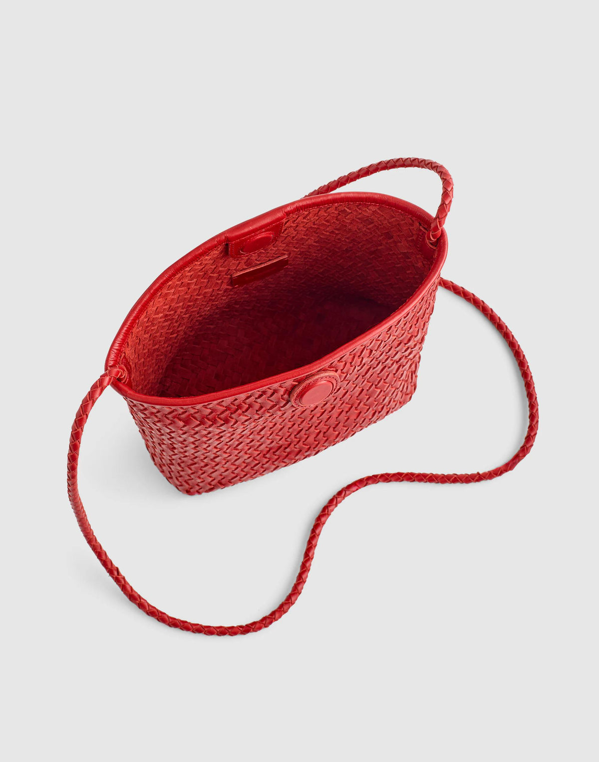 Madewell The Signature Woven Crossbody Bag Scarlet