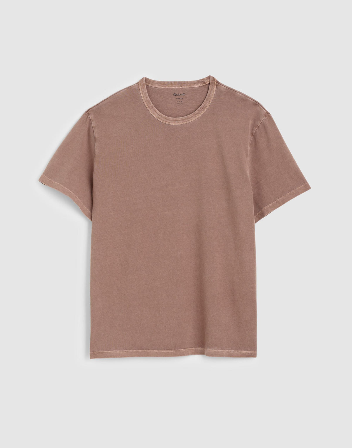 Madewell Garment-Dyed Allday Crewneck Tee Iced Mocha