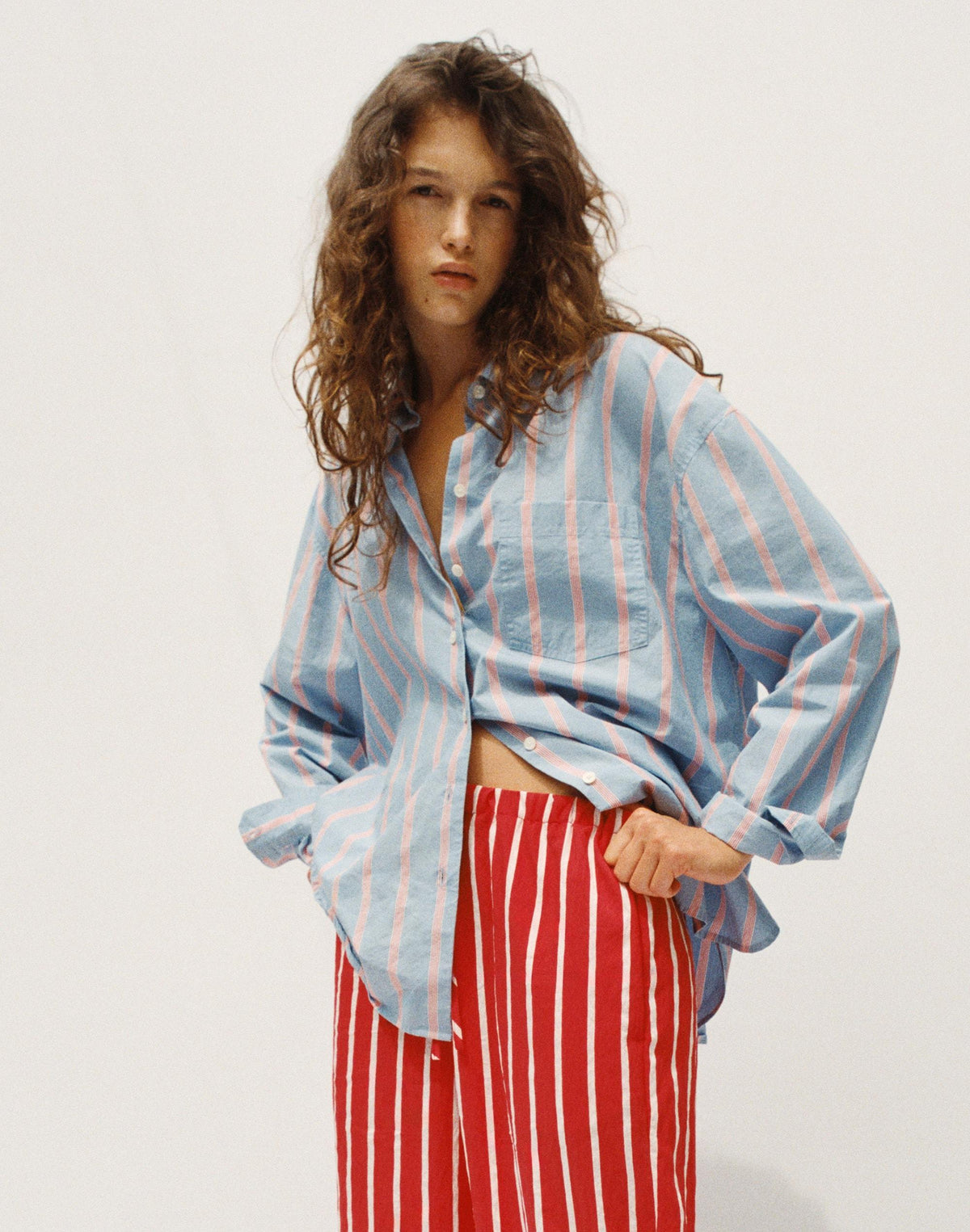Madewell The Easy Shirt in Poplin Calm Blue