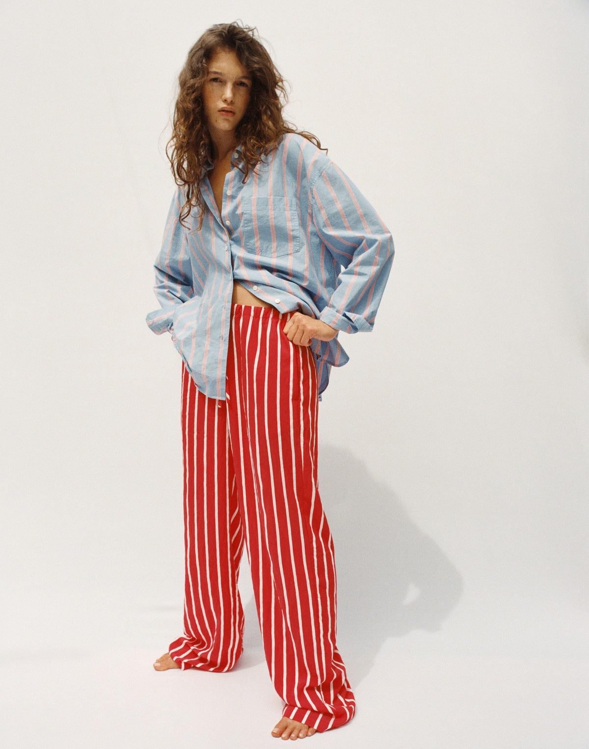 Madewell Pull-On Pants Varsity Red