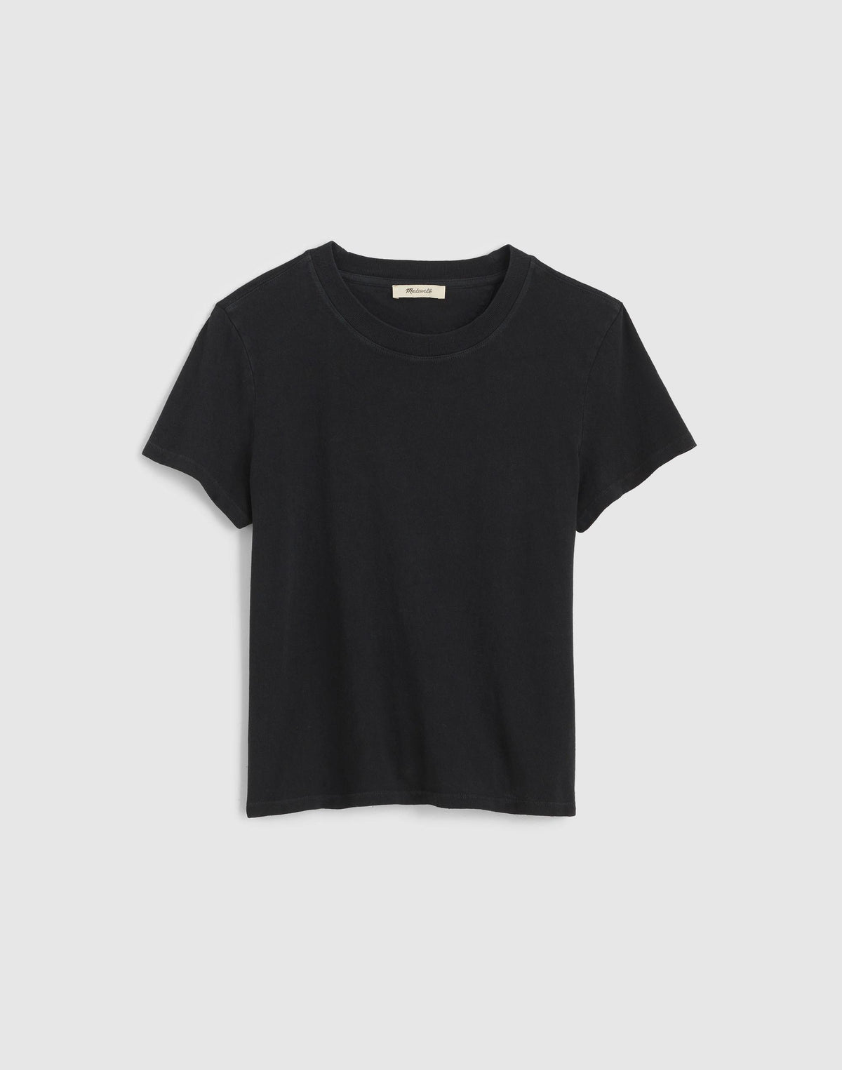 Madewell The Relaxed Tee in Vintage Jersey Black Charcoal