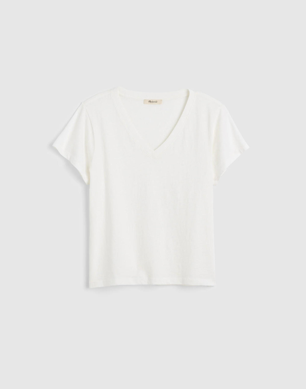 Madewell The Relaxed V-Neck Tee in Vintage Jersey White