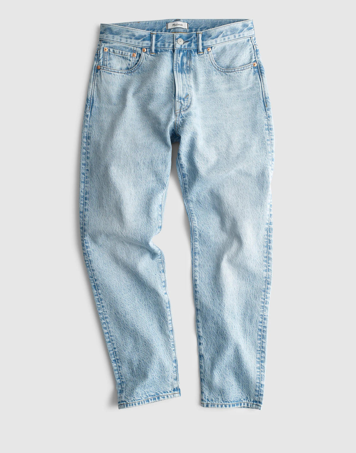 Madewell Relaxed Taper Jeans in Summerweight Denim Irwin Wash