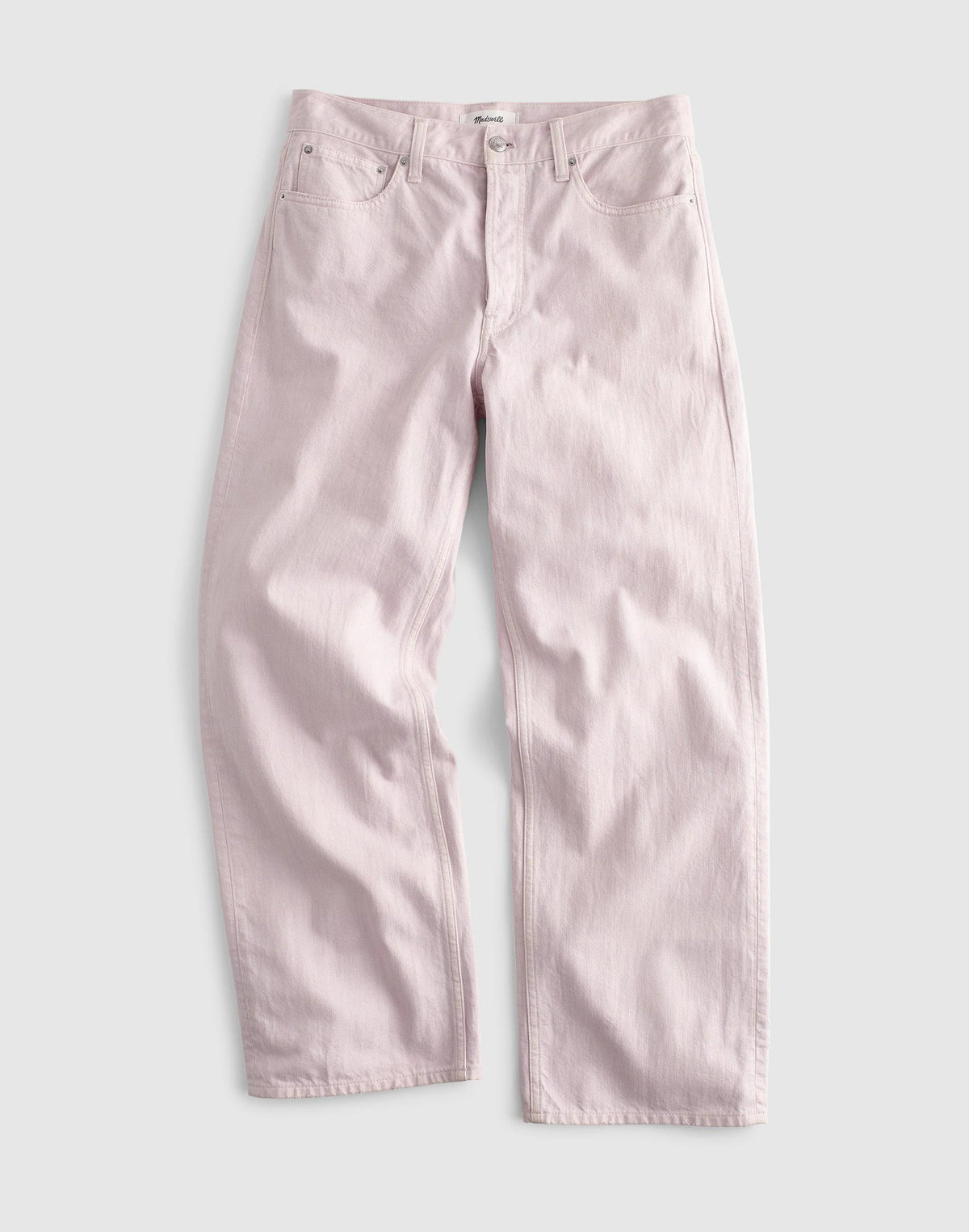 Madewell Low-Slung Baggy Crop Jean Marble Lilac