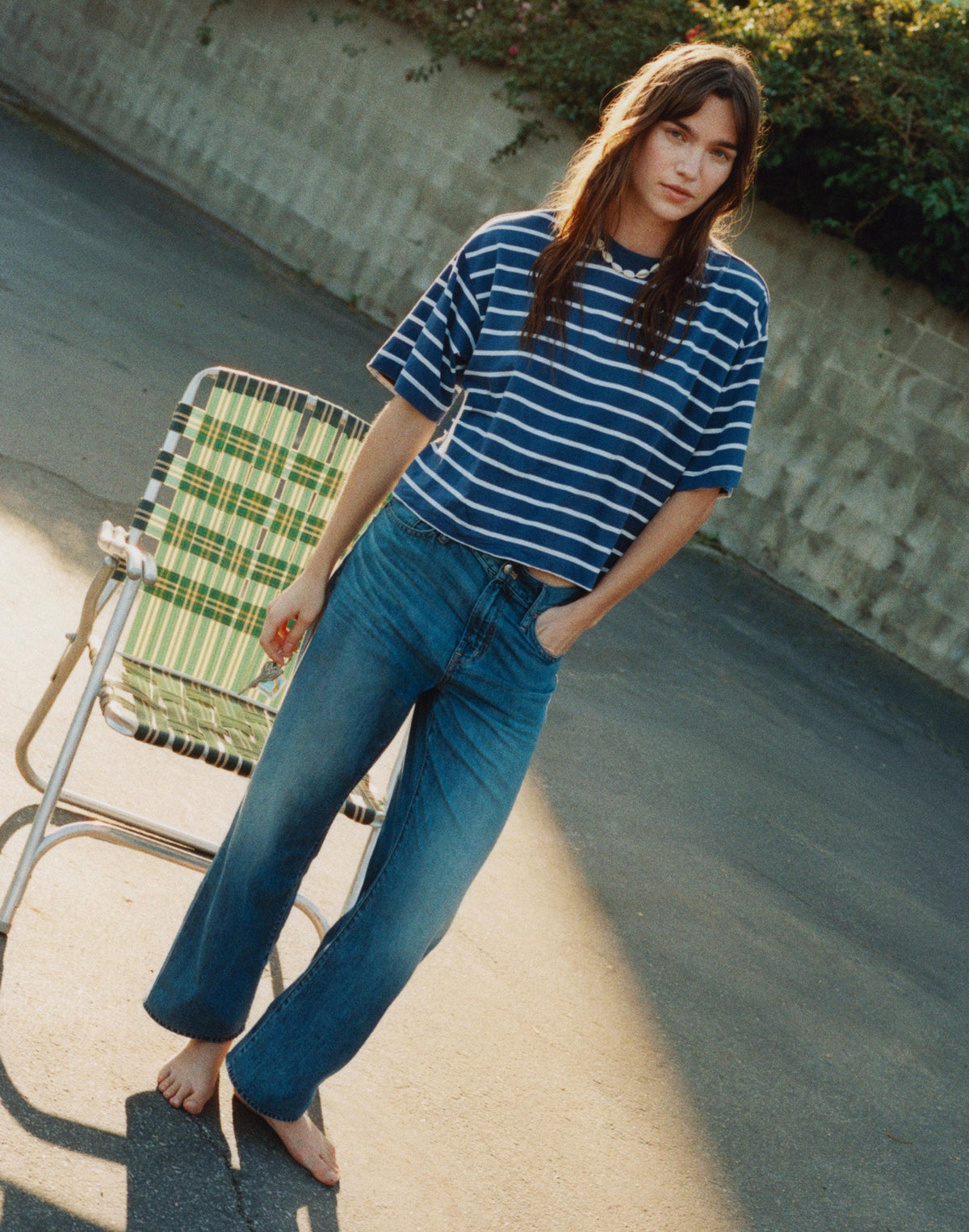 Madewell The Perfect Vintage Wide-Leg Crop Jean in Airy Denim Solstice Wash