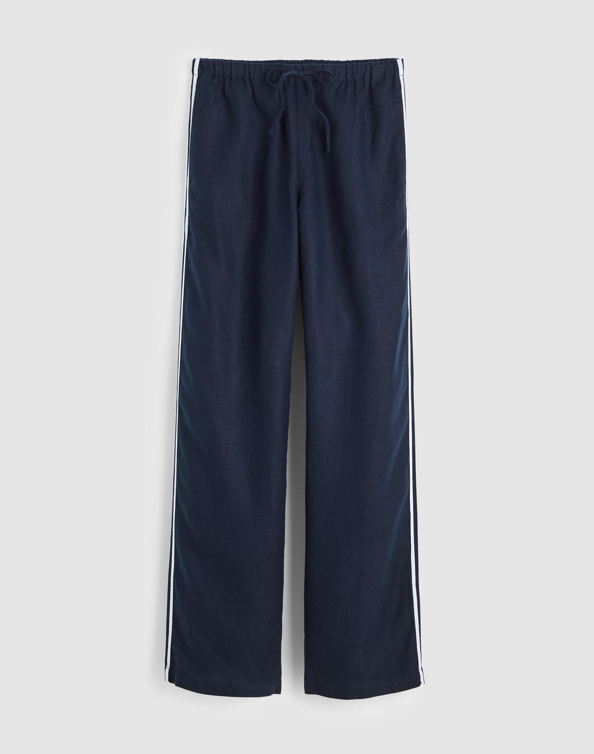 Madewell Pull-On Pants in 100% Linen Classic Navy