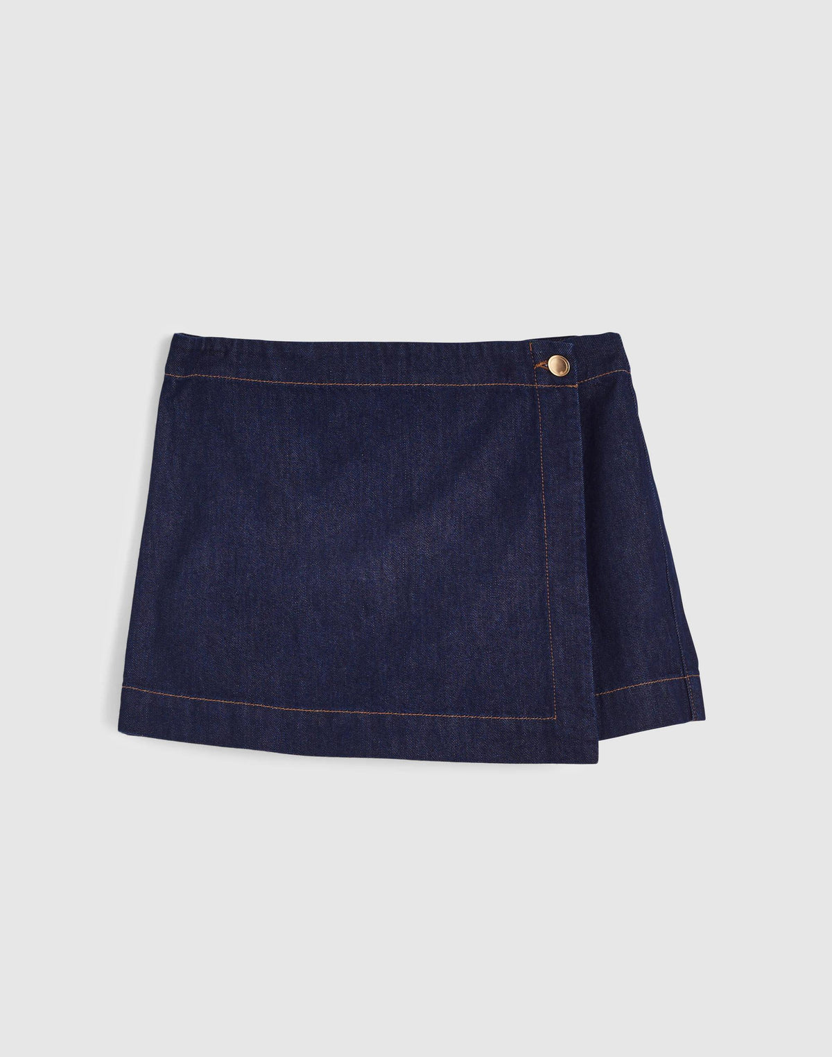 Madewell Denim Wrap Mini Skort Rinse Wash