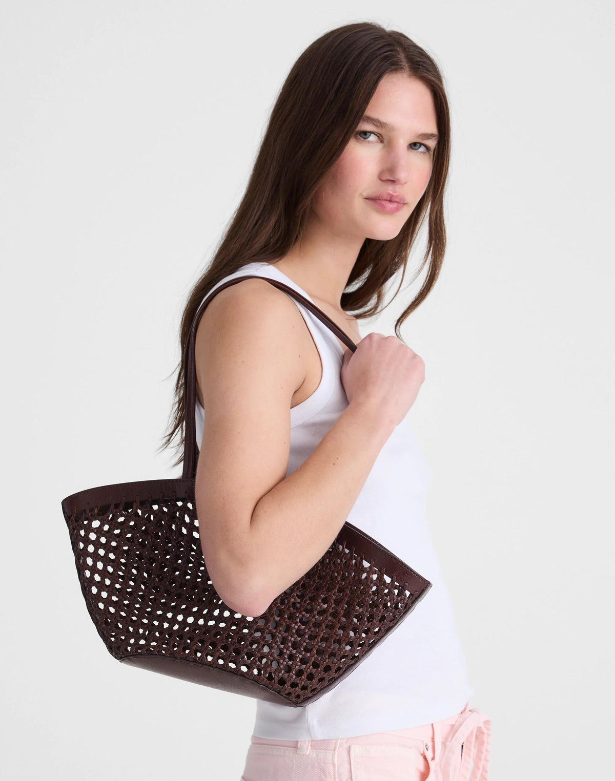 Madewell Caning Tote Toasted Coconut