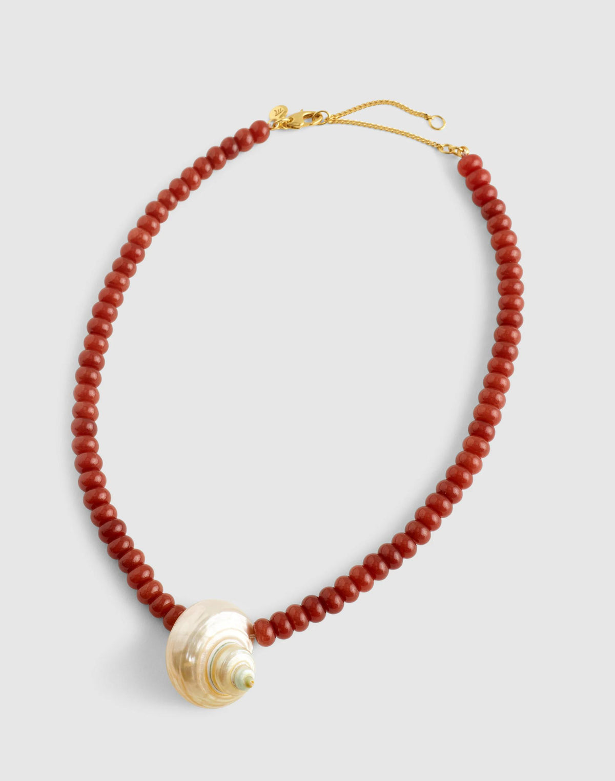 Madewell Shell Beaded Choker Necklace Antique Gold