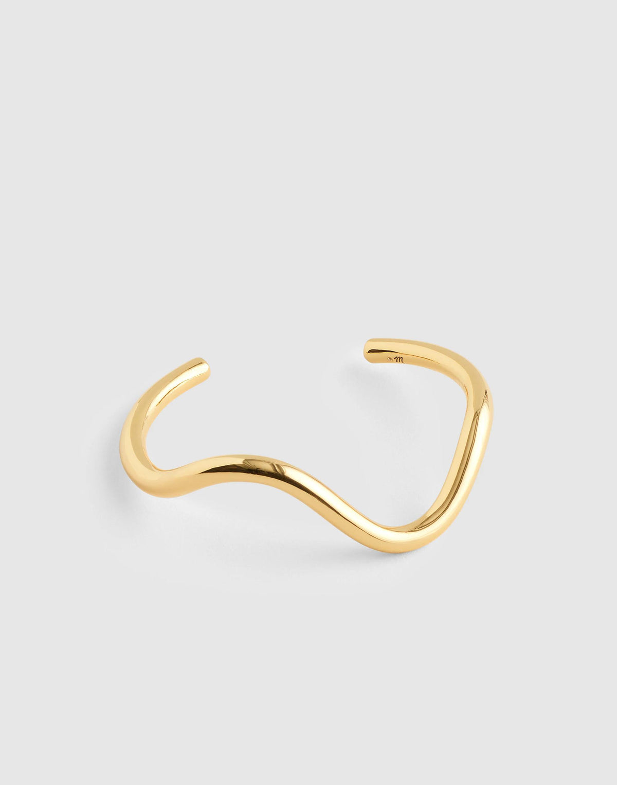 Madewell Wavy Cuff Bracelet Antique Gold