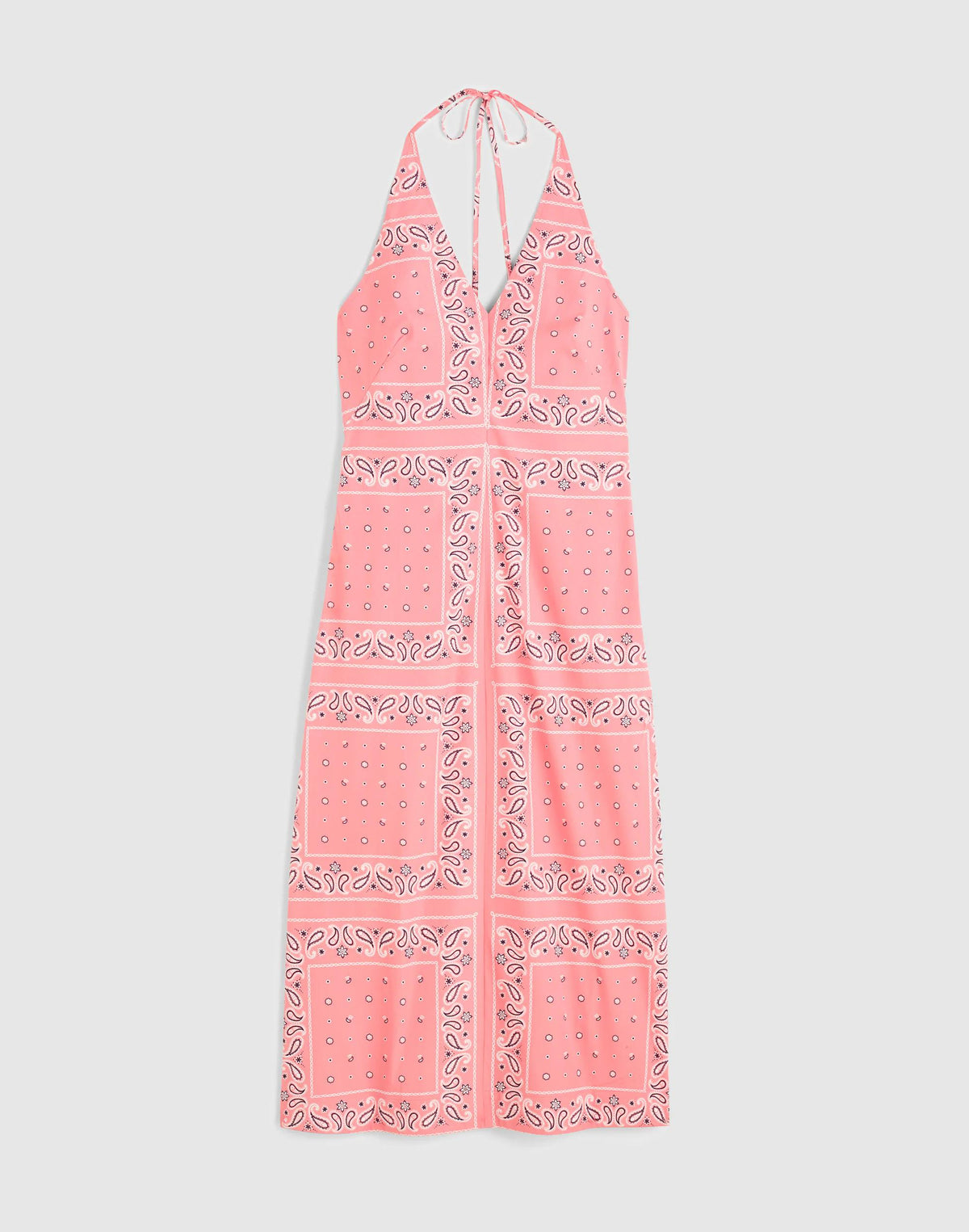 Madewell Madewell x Shopbop Smocked Halter Midi Dress Coral Bloom