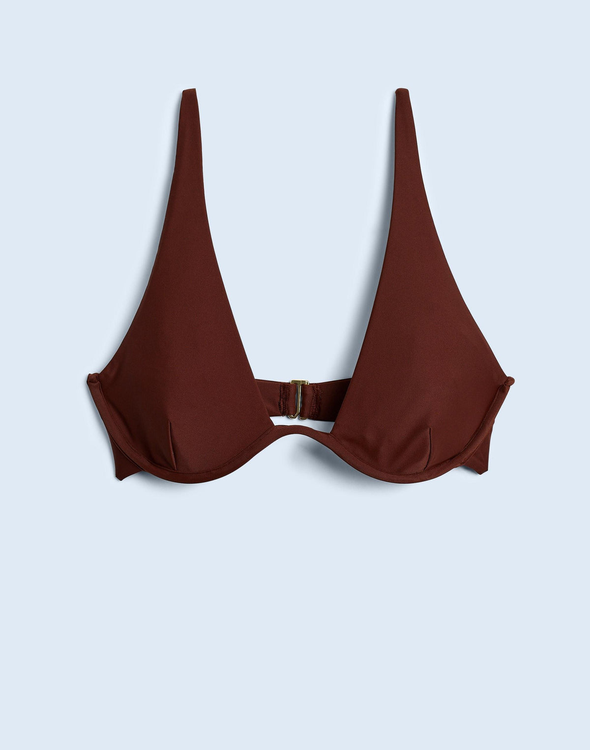 Madewell Jade Swim Paloma Bikini Top Mocha