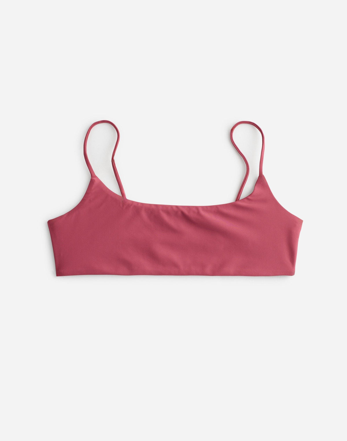 Madewell Jade Swim Muse Scoop Bikini Top Berry