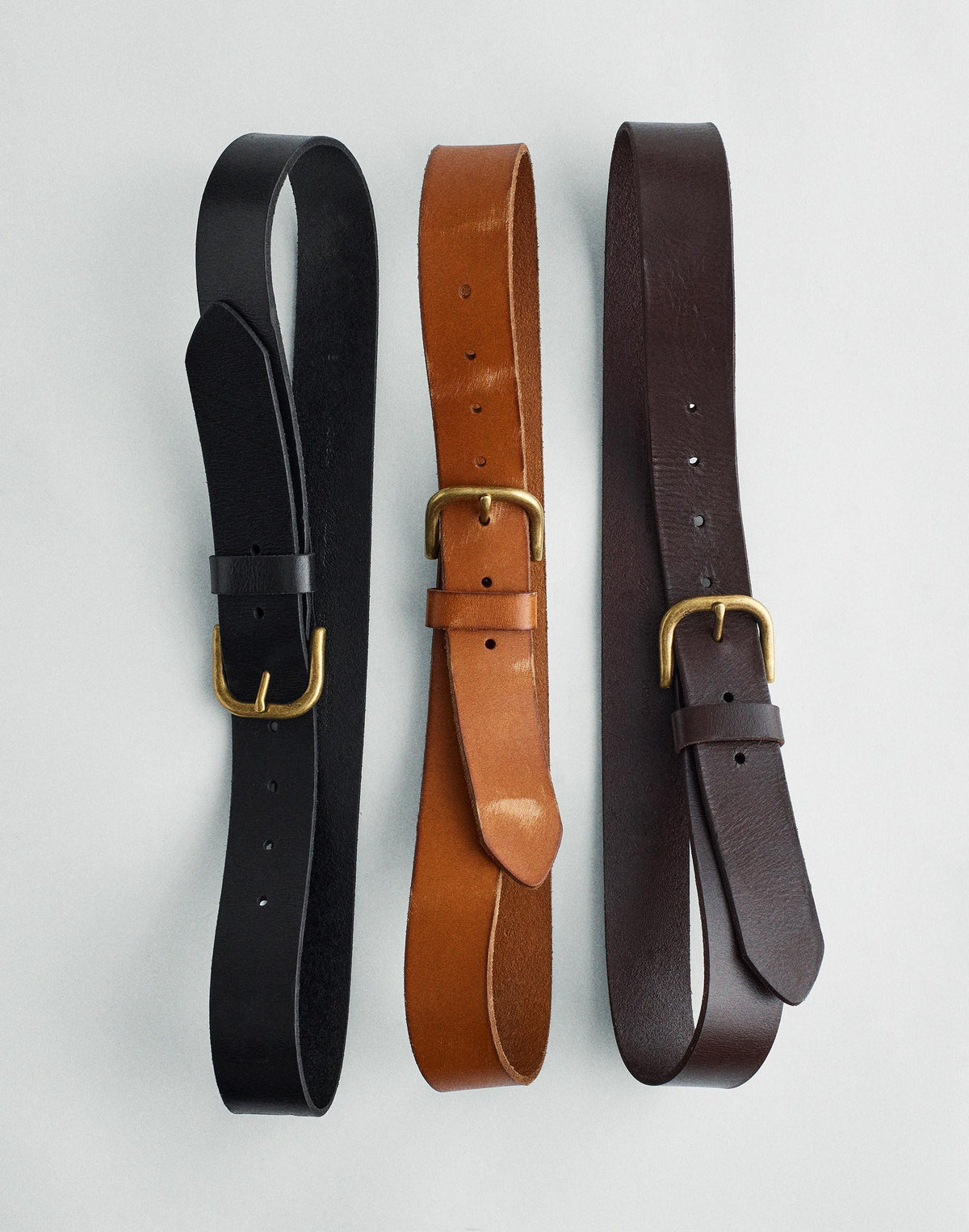 Madewell The Everyday Belt in Leather True Black