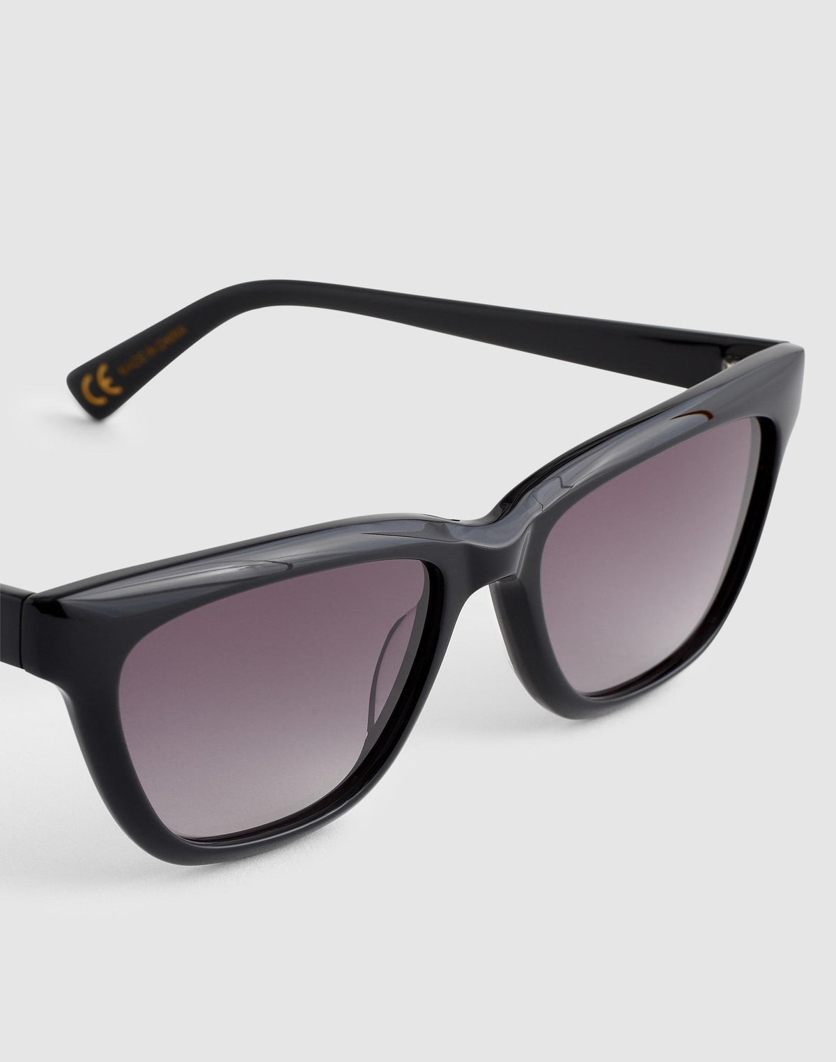 Madewell The Delia Angular Sunglasses True Black