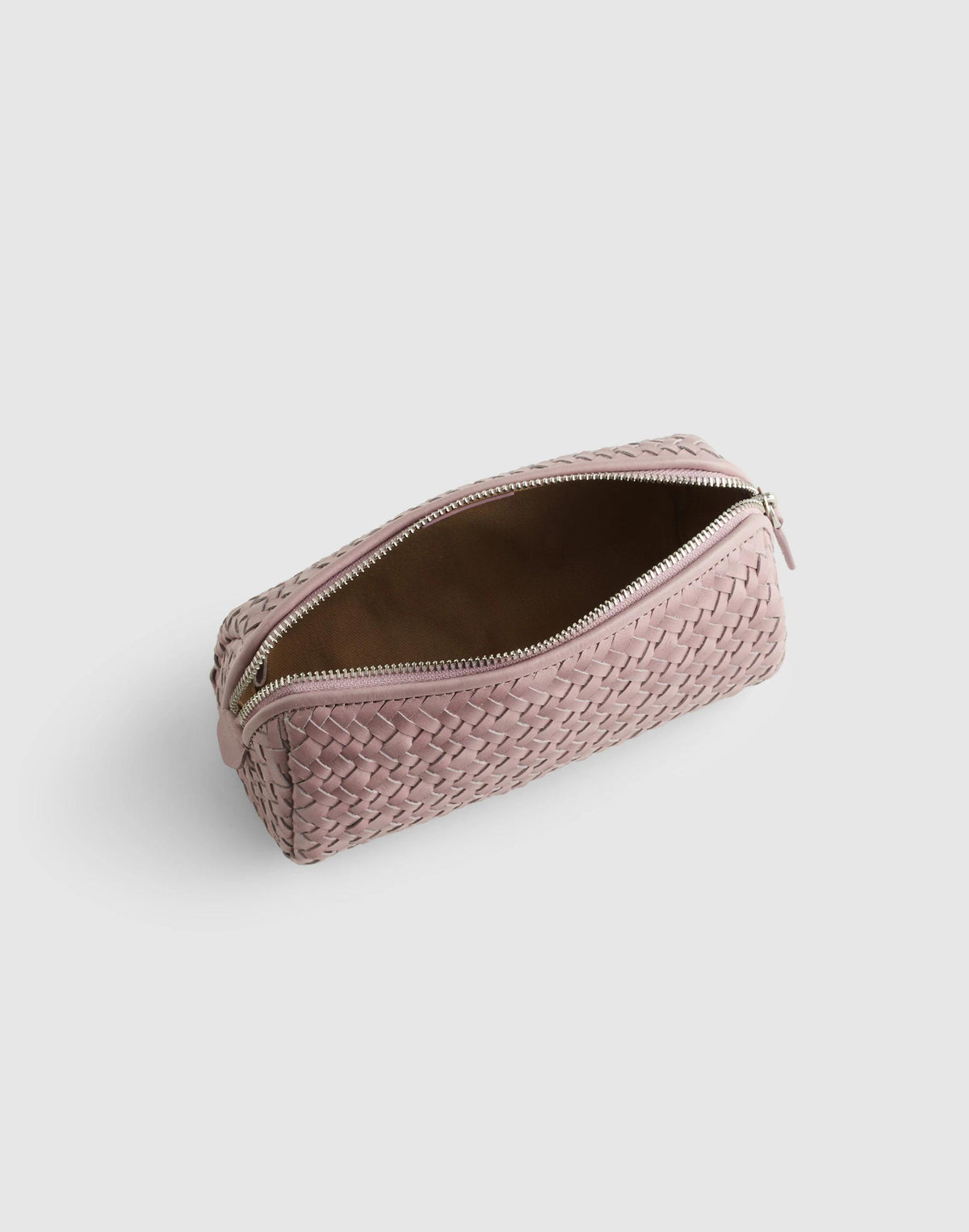 Madewell The Signature Woven Zip Pouch Marble Lilac