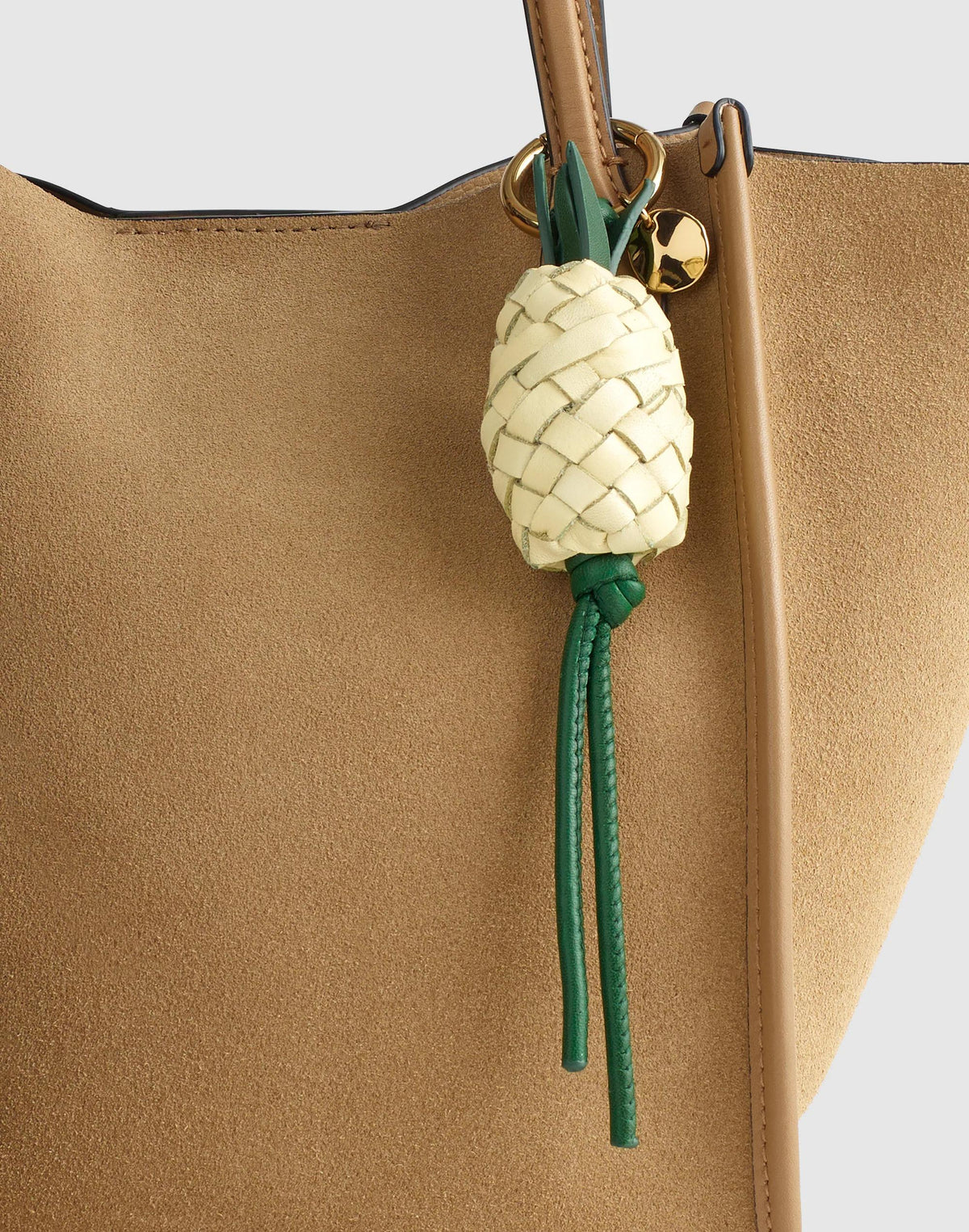 Madewell Woven Pineapple Bag Charm Pale Pineapple Multi