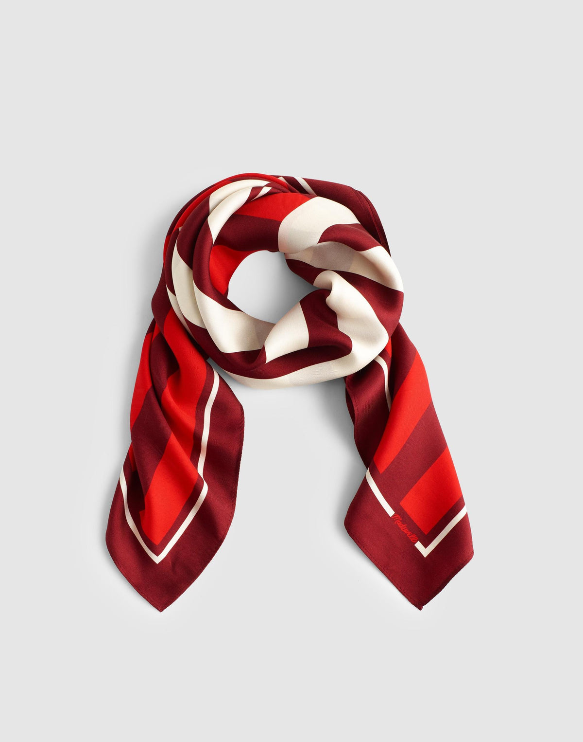 Madewell Medium Silk Bandana Dusty Merlot