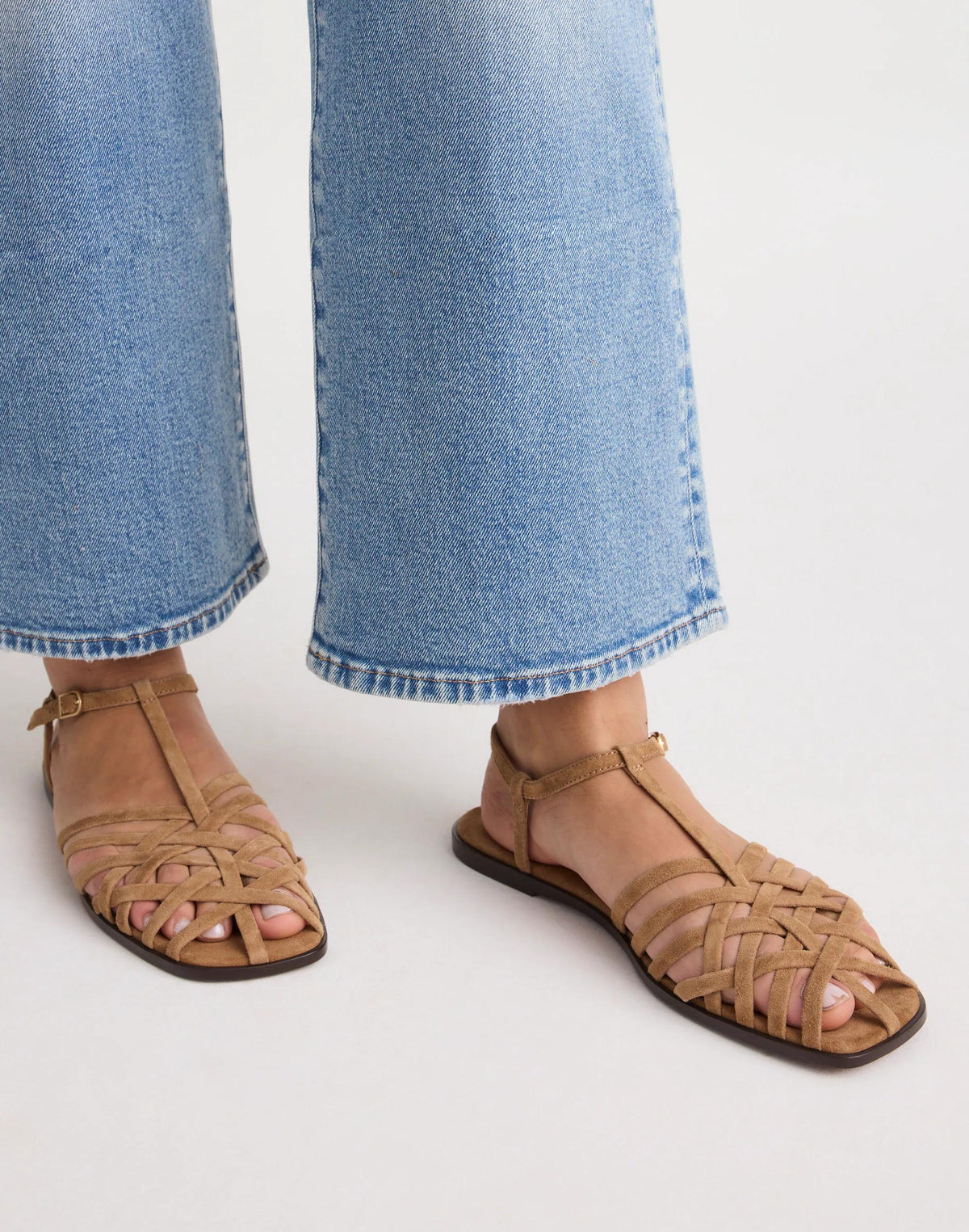 Madewell The Milano Fisherman Sandal Cumin