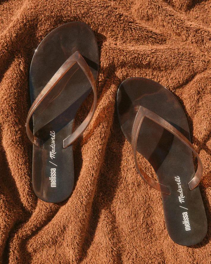 Madewell Madewell x Melissa Jelly Thong Sandal Chocolate