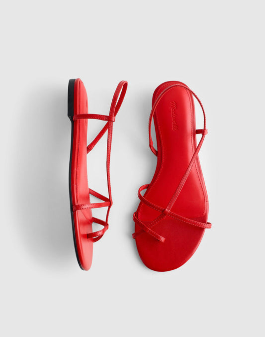 Madewell The Iggy Strappy Sandal Festival Red