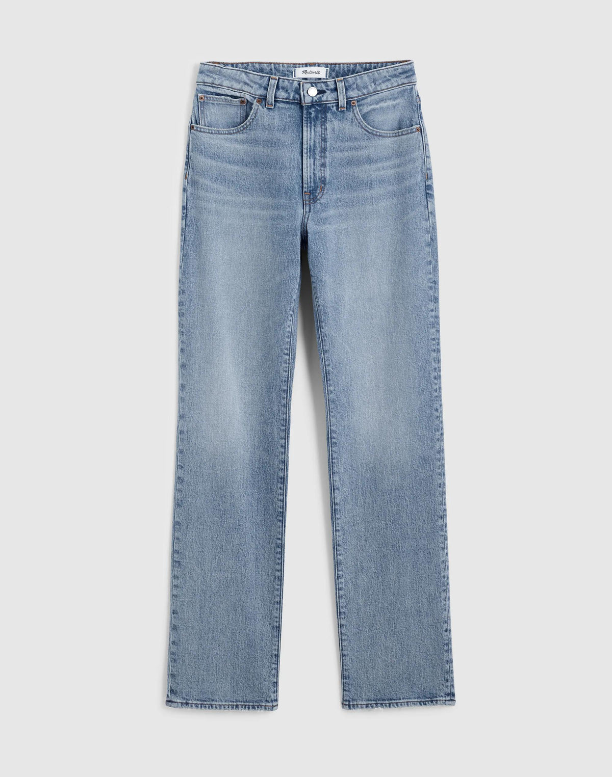 Madewell The Curvy Longline Straight Jean Raebrook Wash