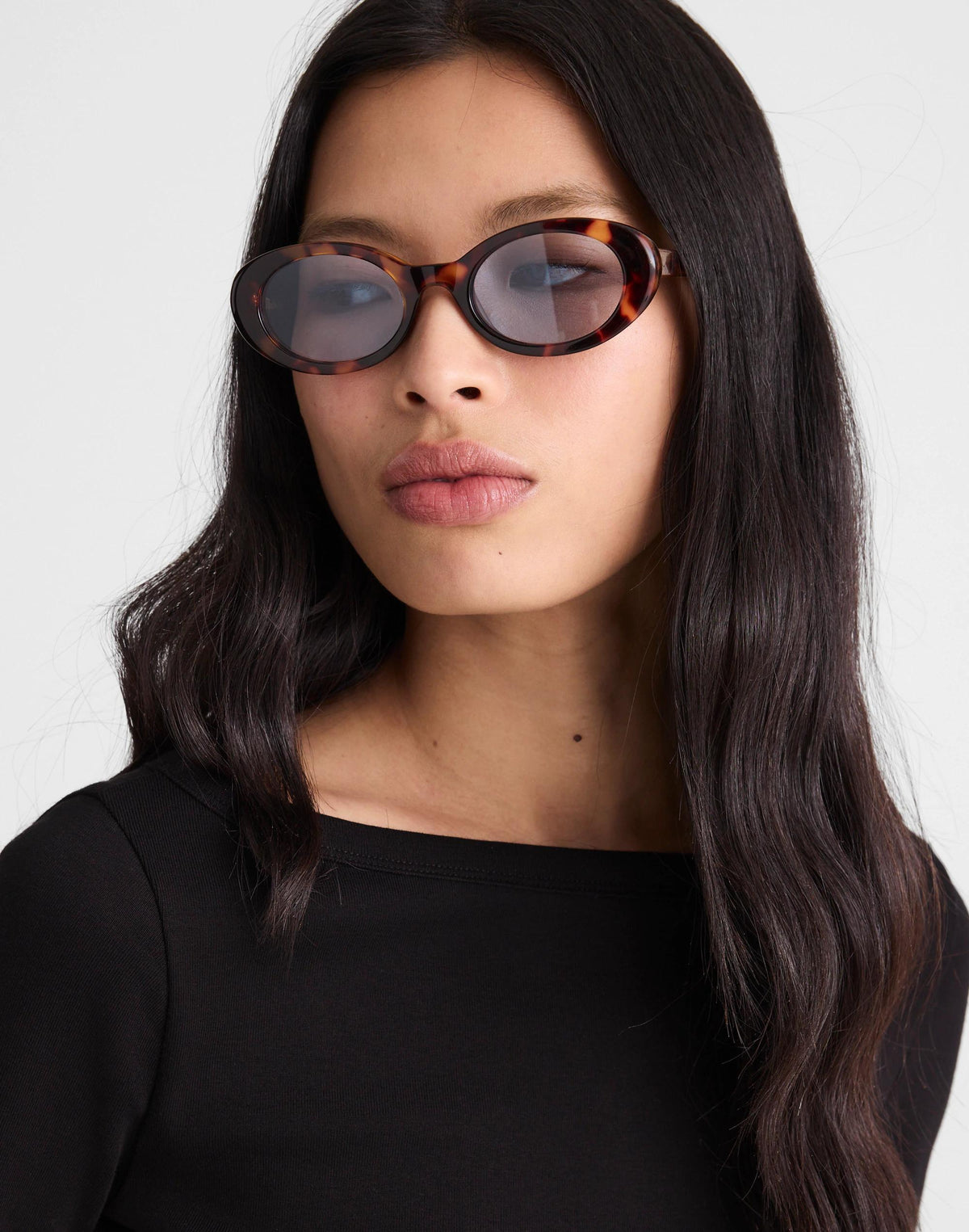 Madewell Russell Oval Sunglasses Whisky Tort