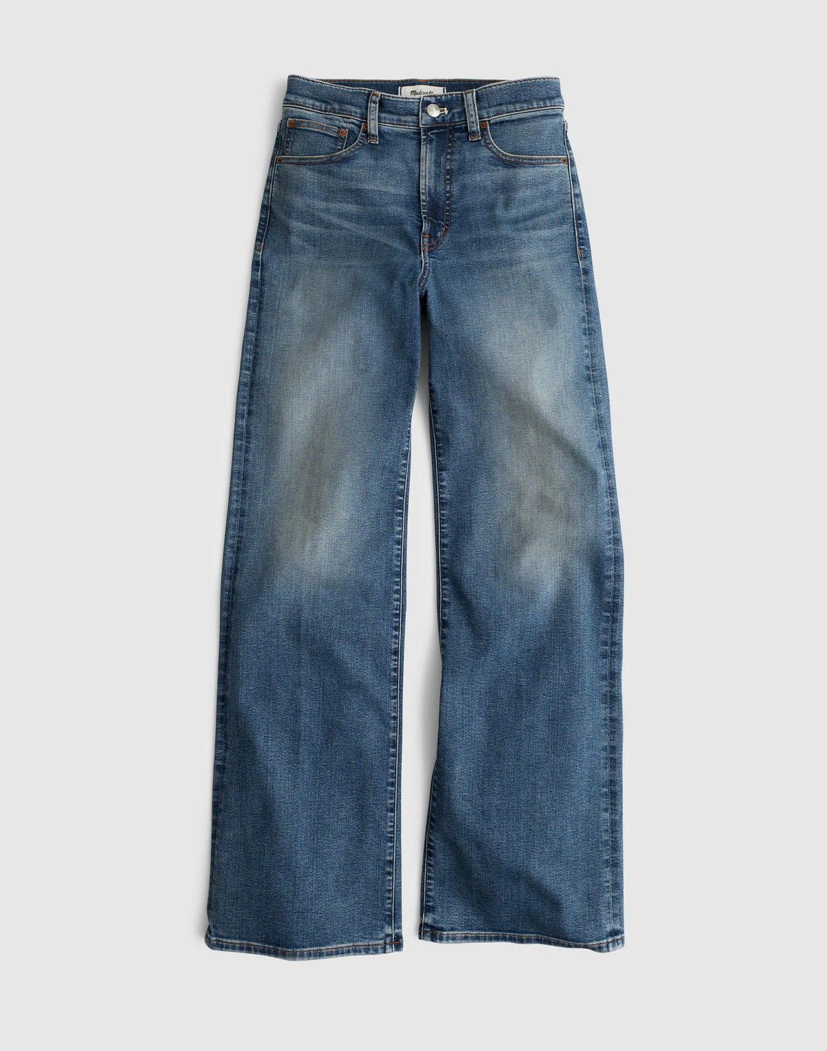 Madewell The Short Wide-Leg Jean in Super Stretch Sunnyside Wash