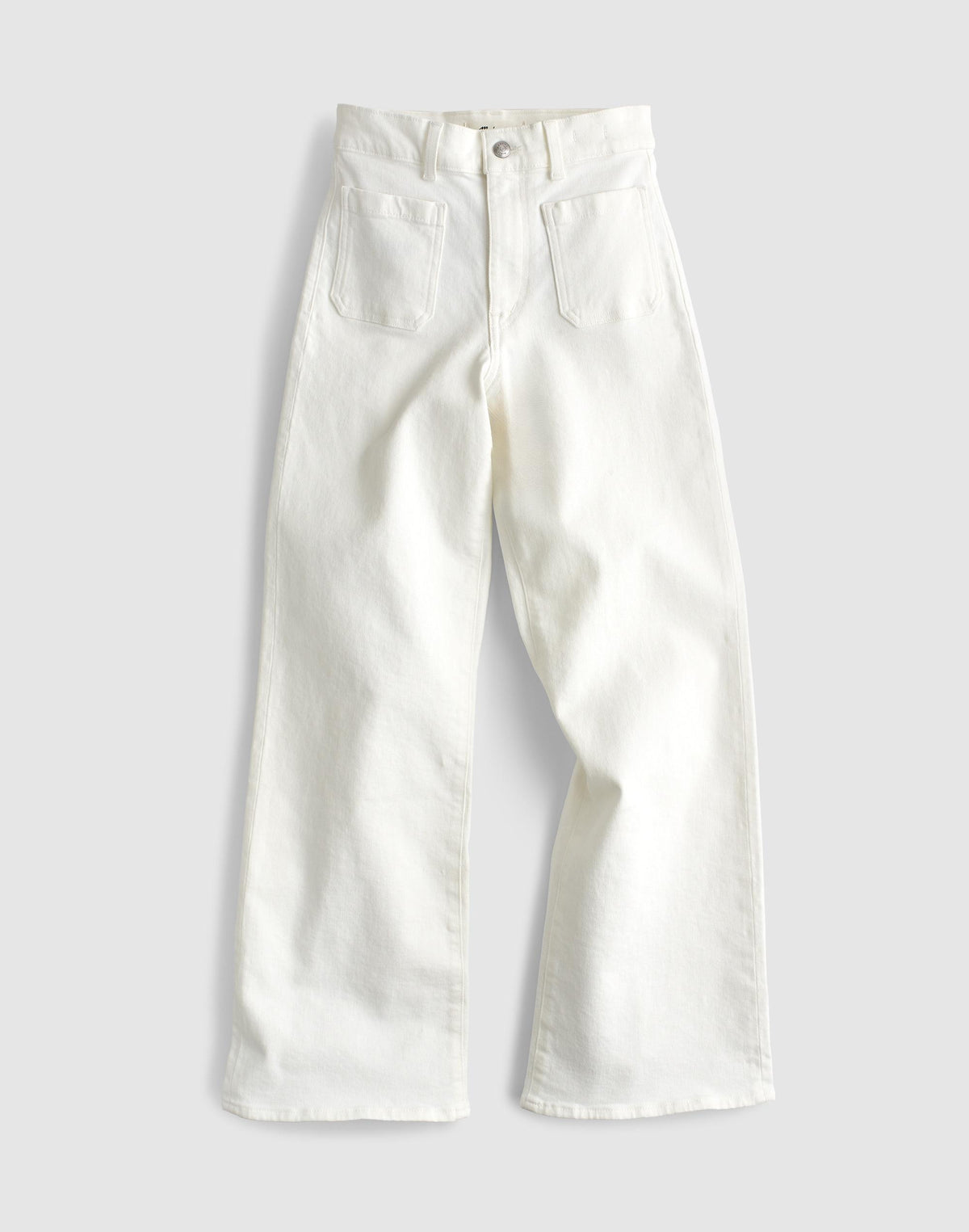 Madewell The Short Emmy Wide-Leg Jean Tile White