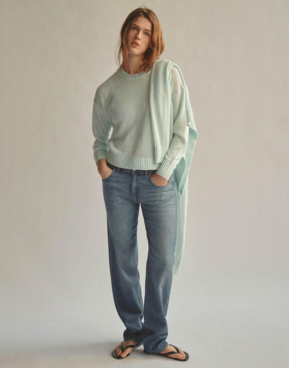 Madewell The Petite Dean Easy Straight Jean in Airy Denim Birkdale Wash