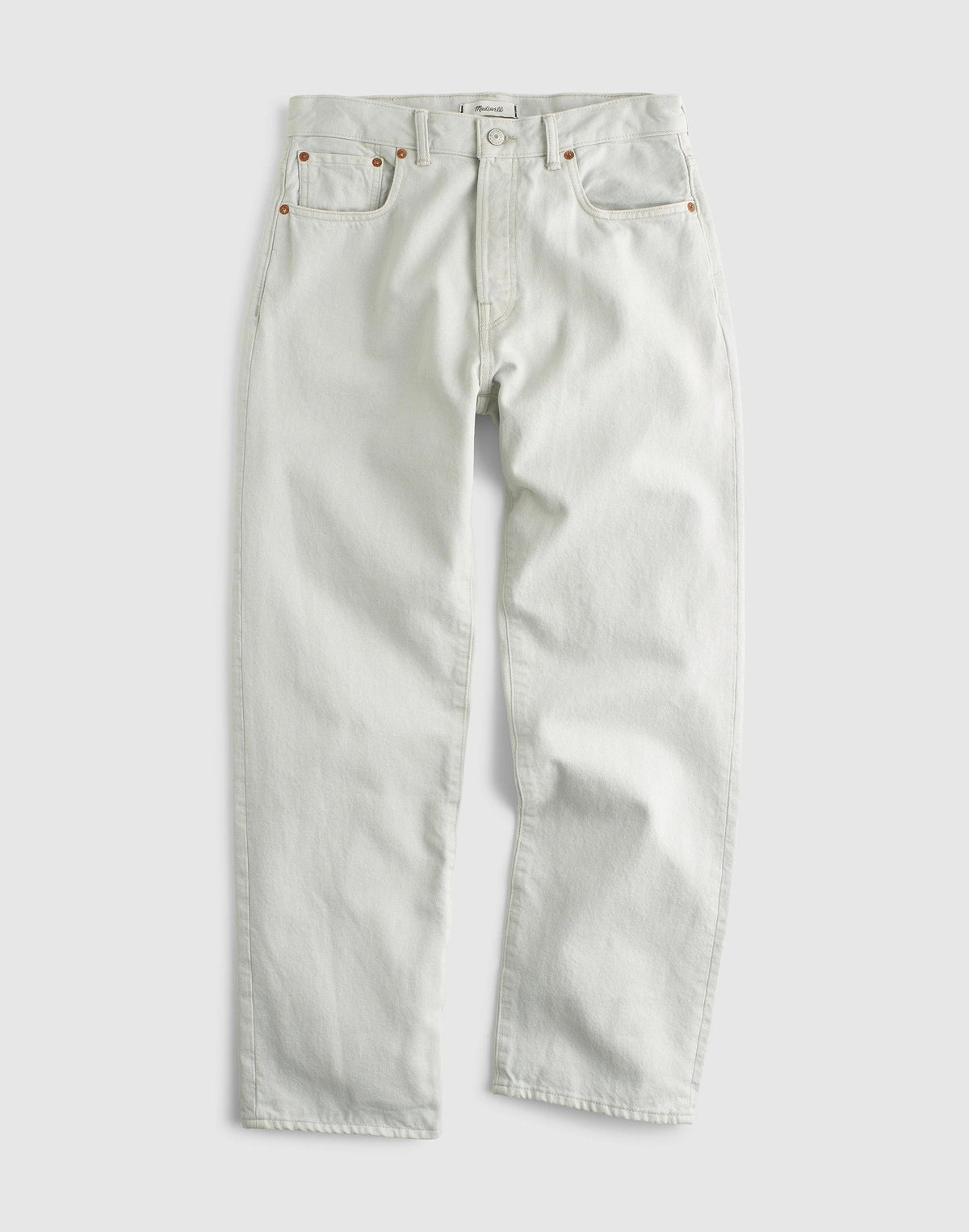 Madewell The 1991 Loose Straight Jean in Garment Dye Aluminum