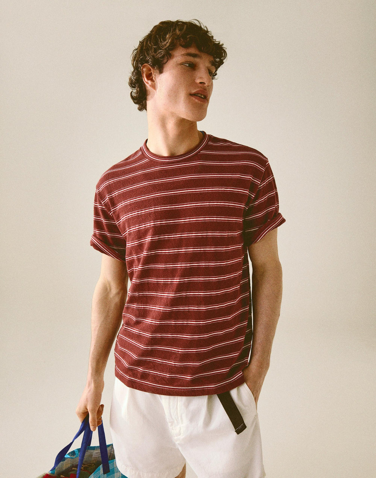 Madewell The Vintage Tee in Jacquard Dusty Merlot