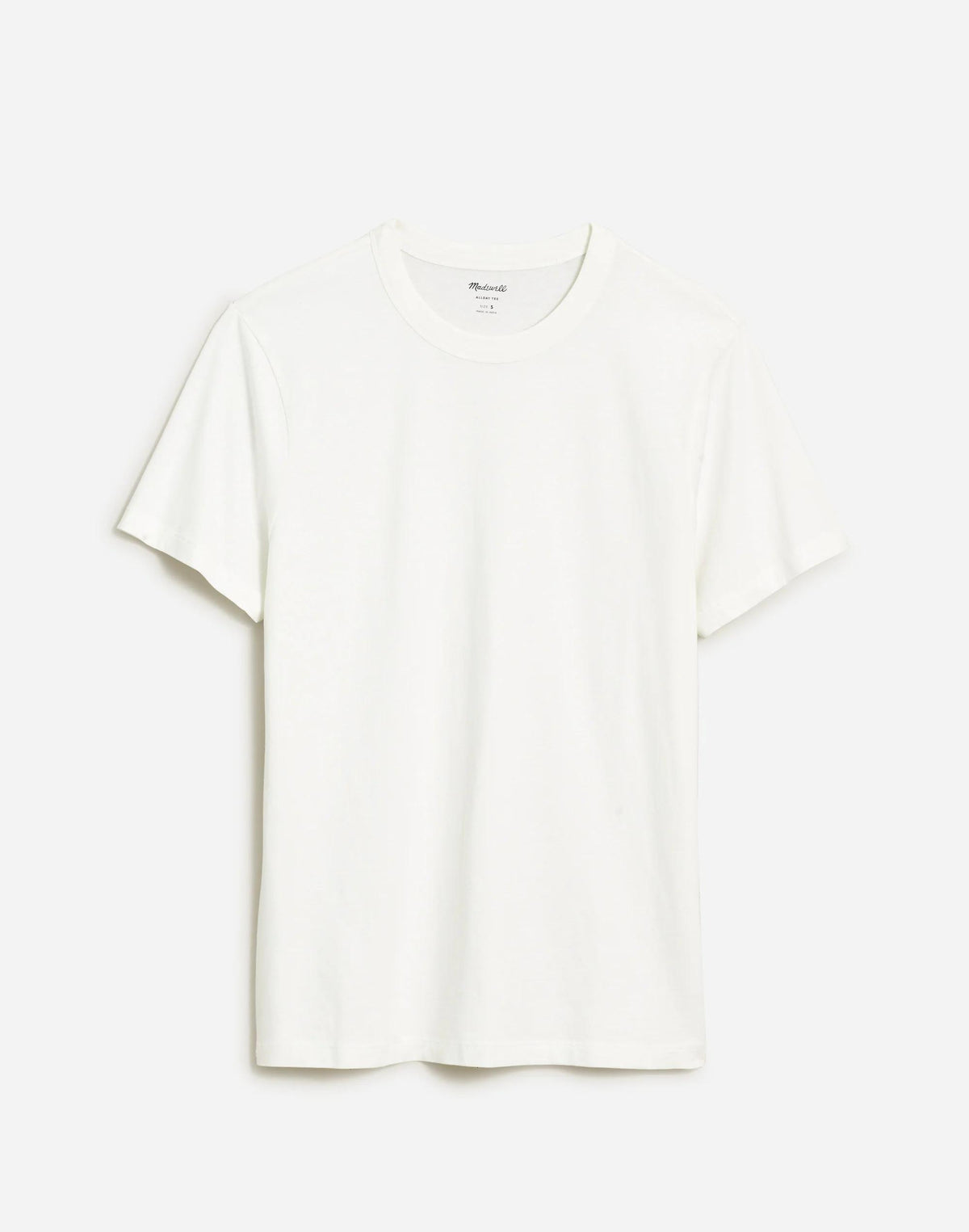 Madewell Garment-Dyed Allday Crewneck Tee Soft White