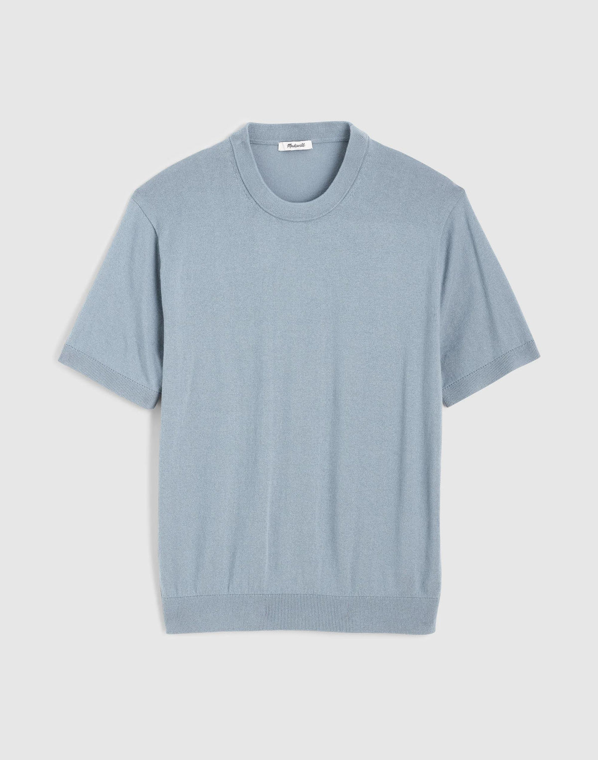 Madewell Crewneck Sweater Tee in Everyday Cotton Overcast