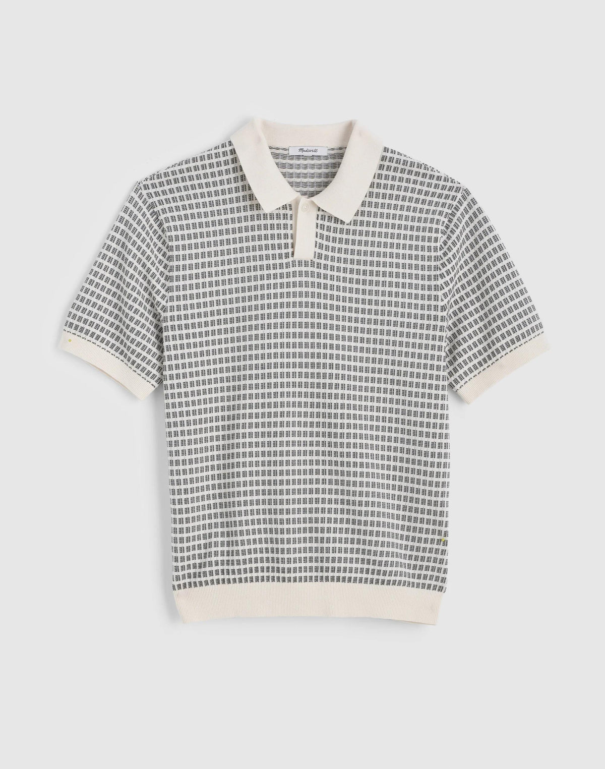 Madewell Single-Button Sweater Polo Vintage Ivory