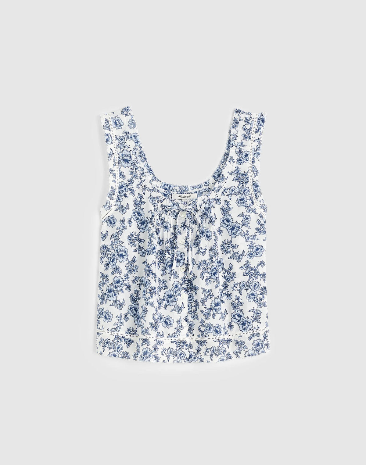 Madewell The Leah Top Sky Blue