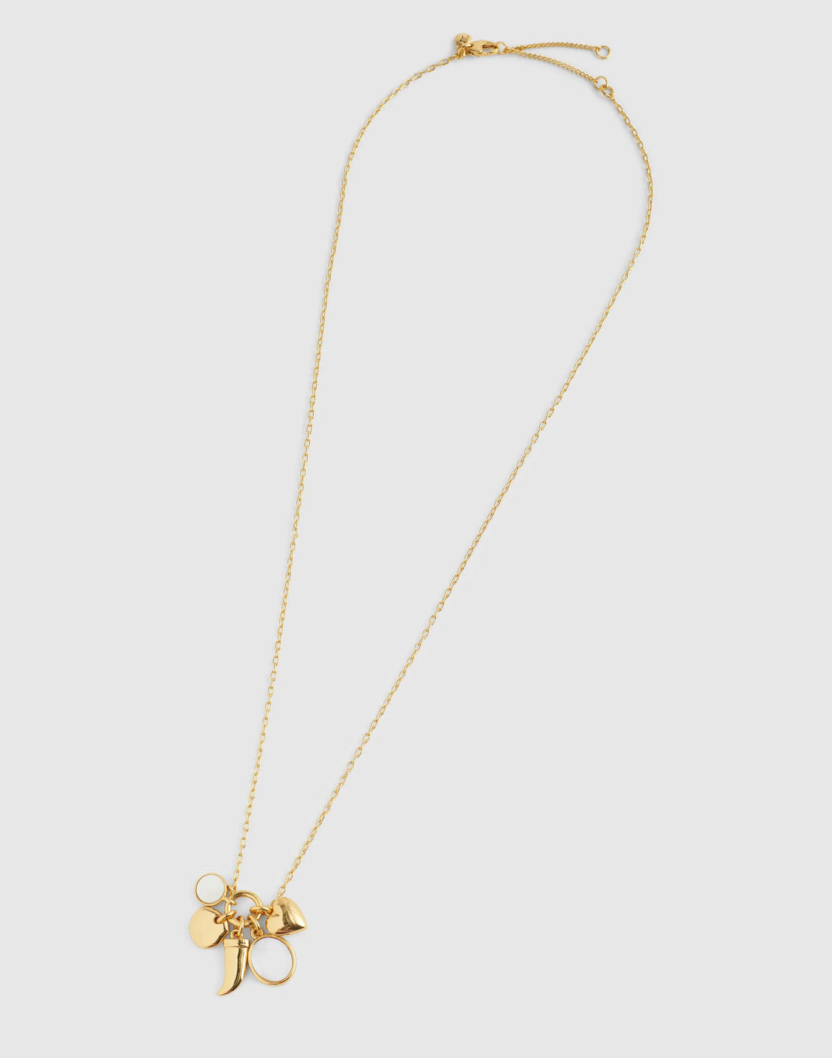 Madewell Mother-of-Pearl Charm Chain Necklace Mother Of Pearl