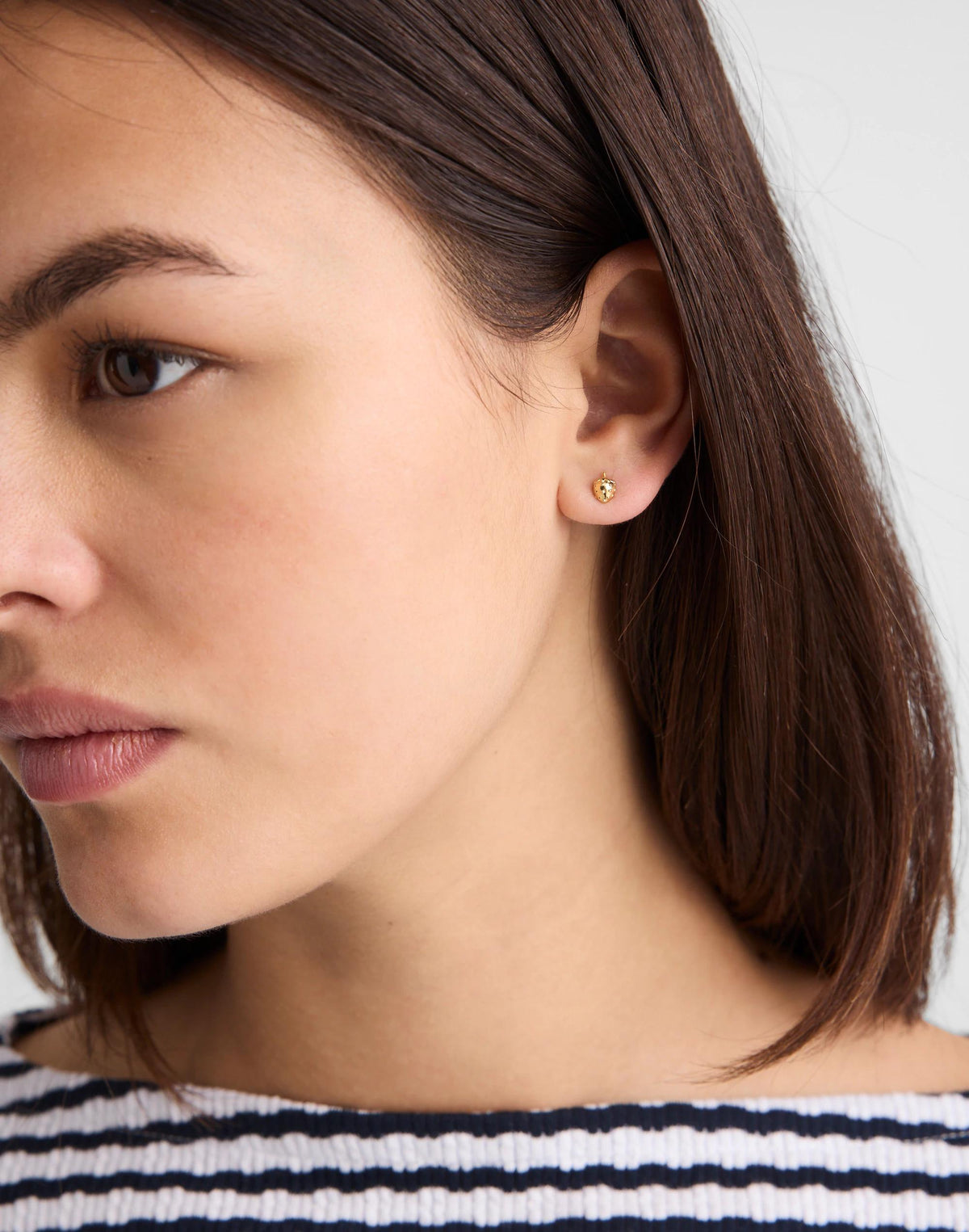 Madewell Demi-Fine Strawberry Stud Earrings 14k Gold