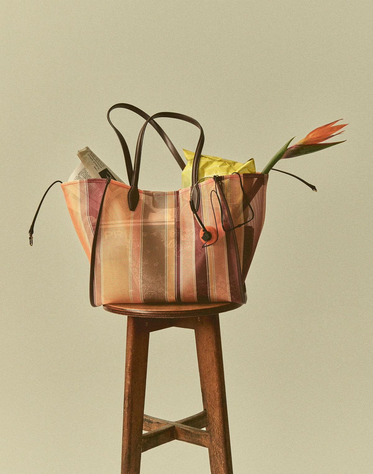 Madewell Lexington Tote Mango Multi