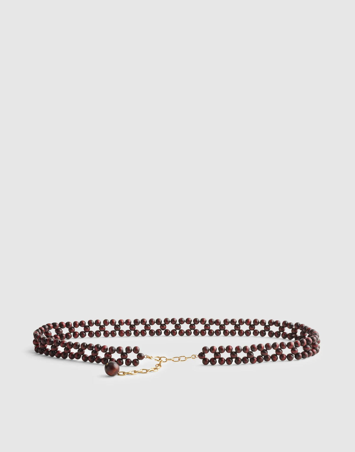 Madewell Wooden Bead Belt Antique Gold