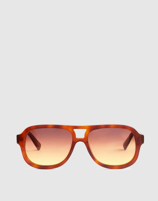 Madewell Logaan Aviator Sunglasses Dark Brown