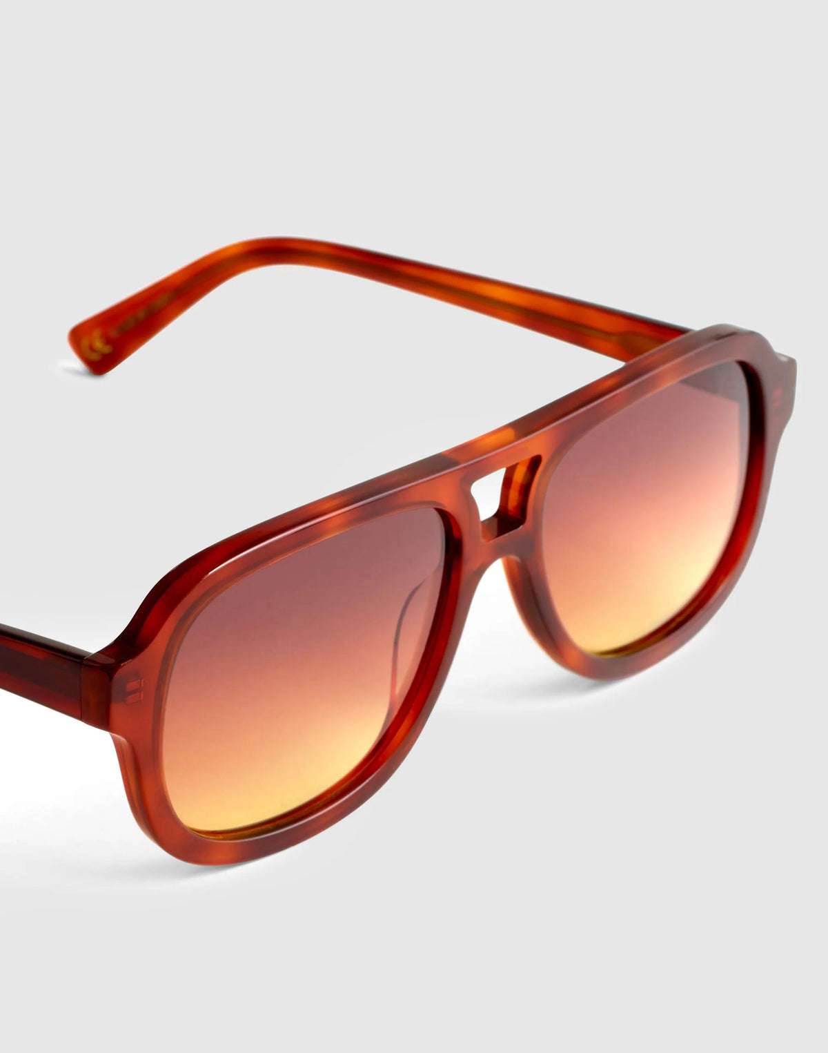 Madewell Logaan Aviator Sunglasses Dark Brown