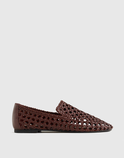 Madewell The Dolli Glove Loafer Cherry Wood