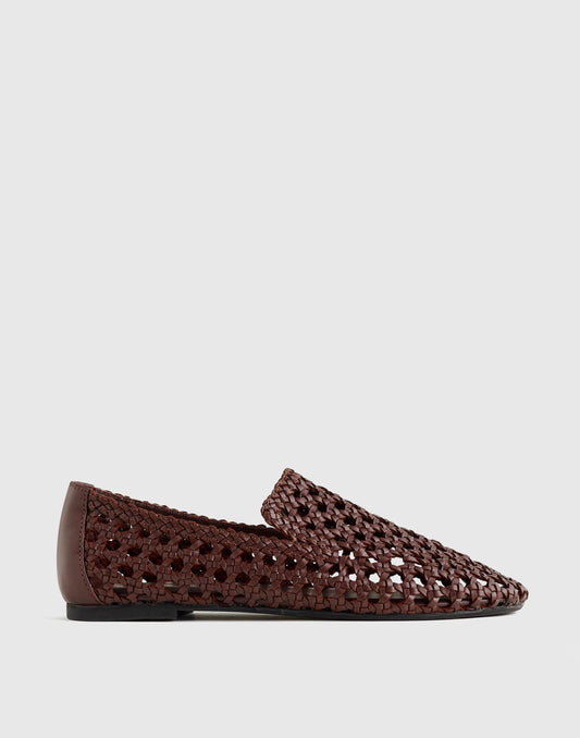 Madewell The Dolli Glove Loafer Cherry Wood