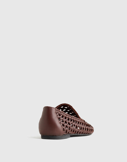 Madewell The Dolli Glove Loafer Cherry Wood