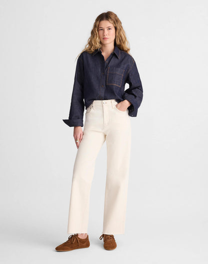 Madewell The Tall Perfect Vintage Wide-Leg Crop Jean Vintage Canvas