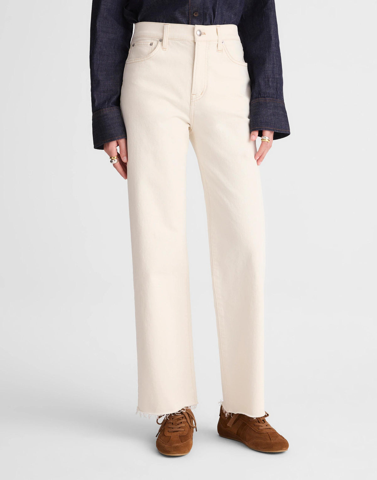 Madewell The Tall Perfect Vintage Wide-Leg Crop Jean Vintage Canvas