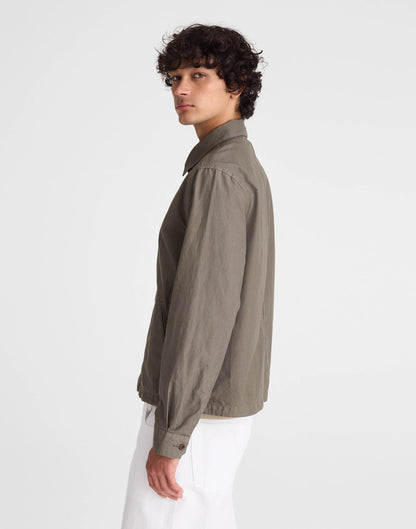 Madewell Zip Jacket in Cotton Twill Capers
