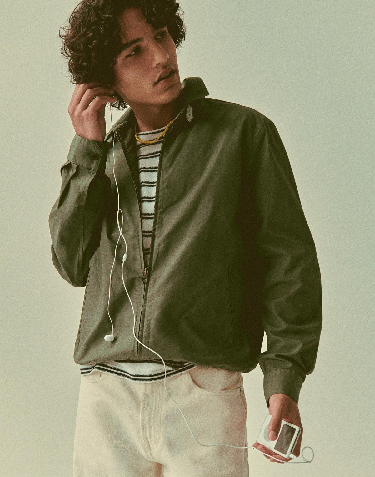 Madewell Zip Jacket in Cotton Twill Capers